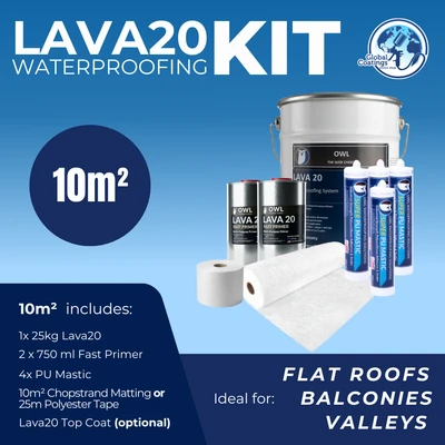 LAVA 20 Kit 10m² - waterproofing kit for 10m² coverage