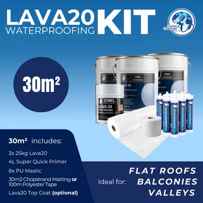 LAVA 20 Kit 30m² - waterproofing kit for 30m² coverage